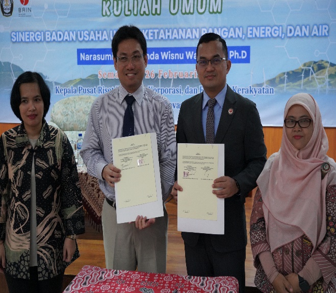 Penandatangan Kerjasama dan Kuliah Umum Sinergi Badan Usaha untuk Ketahanan Pangan, Energi, dan Air